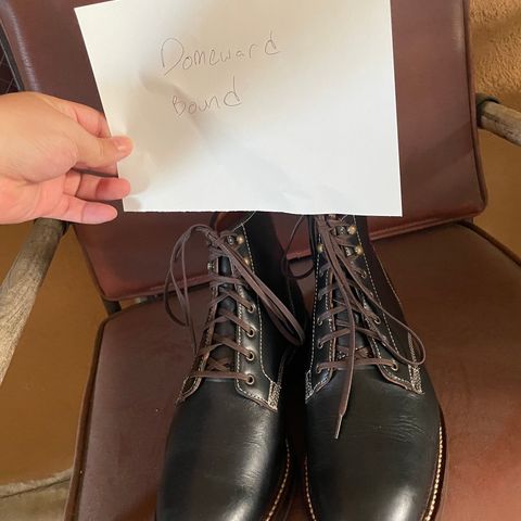 Caswell Lisbon in Horween Black Chromexcel