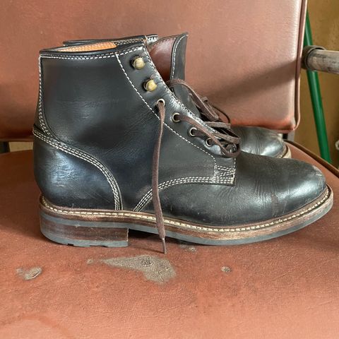 Caswell Lisbon in Horween Black Chromexcel