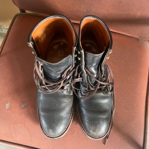 Caswell Lisbon in Horween Black Chromexcel
