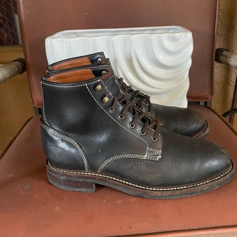 Caswell Lisbon in Horween Black Chromexcel
