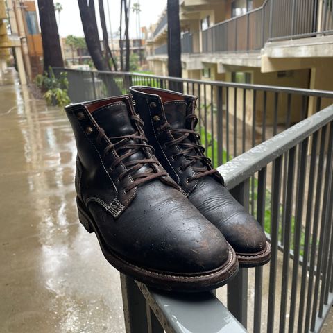 Caswell Lisbon in Horween Black Chromexcel