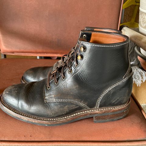 Caswell Lisbon in Horween Black Chromexcel