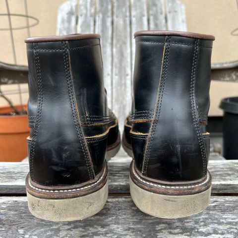 View photo of Luosjiet Rural Moctoe Boot in Black Teacore OTA cowhide