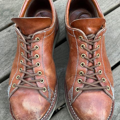 View photo of Zerrows Boneakers Low in Light Brown Douglas