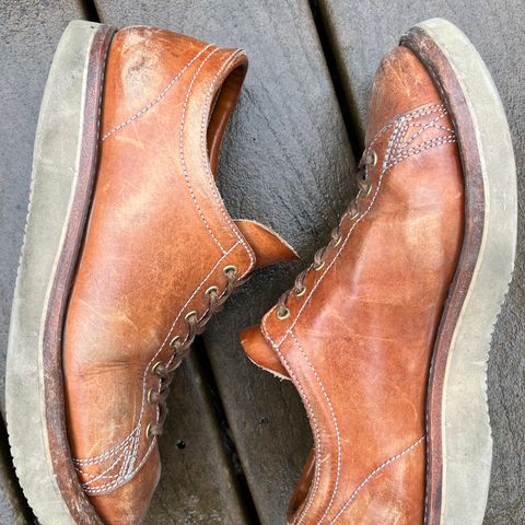 View photo of Zerrows Boneakers Low in Light Brown Douglas