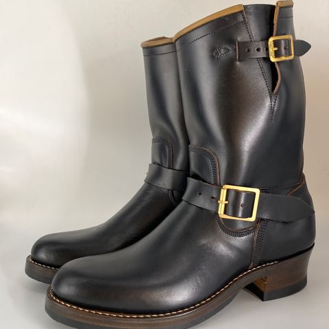 Role Club Engineer Boots in Horween Black Chromexcel