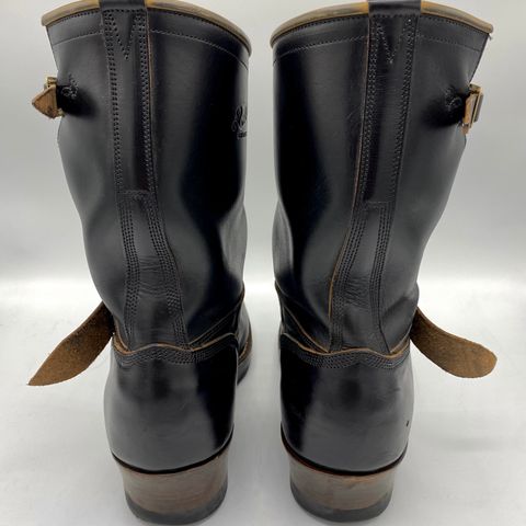 Role Club Engineer Boots in Horween Black Chromexcel
