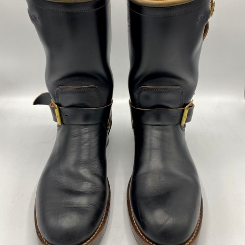 Role Club Engineer Boots in Horween Black Chromexcel