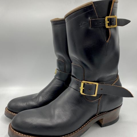 Role Club Engineer Boots in Horween Black Chromexcel