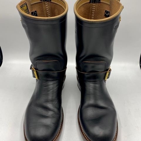 Role Club Engineer Boots in Horween Black Chromexcel
