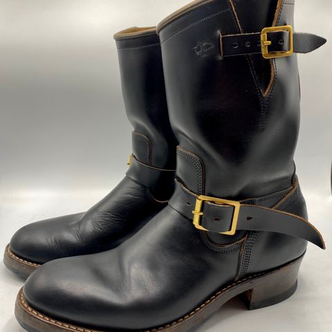 Role Club Engineer Boots in Horween Black Chromexcel