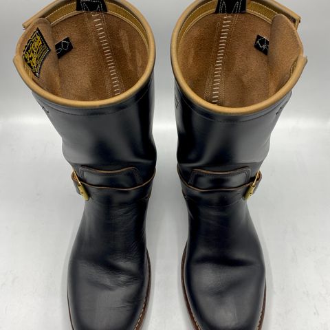 Role Club Engineer Boots in Horween Black Chromexcel