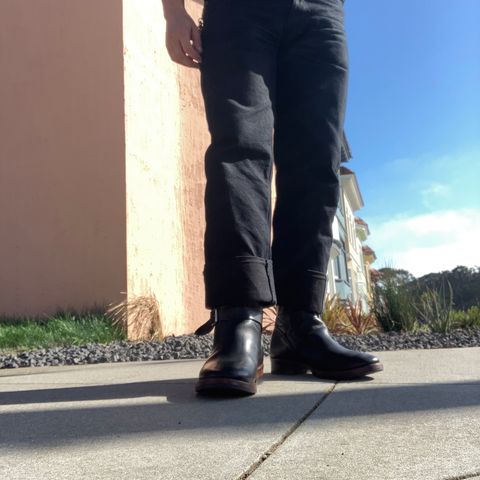 Mister Freedom Road Champ in Black Veg-Tanned Cowhide