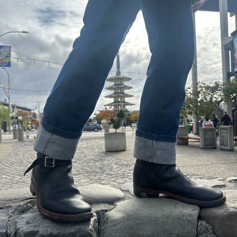 Mister Freedom Road Champ in Black Veg-Tanned Cowhide