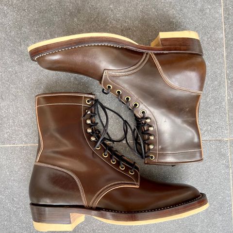 Onderhoud SVC02 Packer Boot in Horween Dark Cognac Shell Cordovan