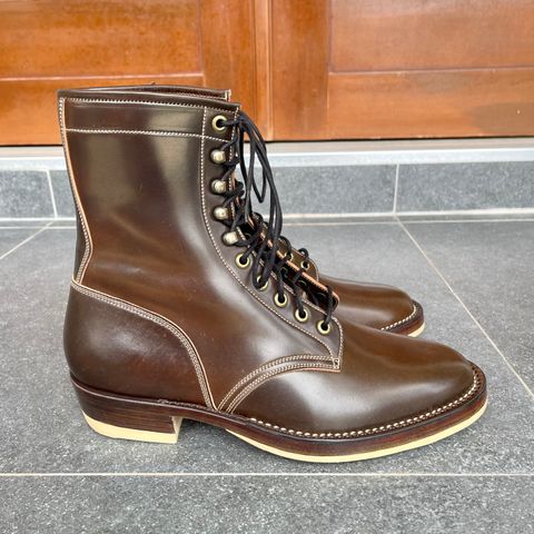 Onderhoud SVC02 Packer Boot in Horween Dark Cognac Shell Cordovan