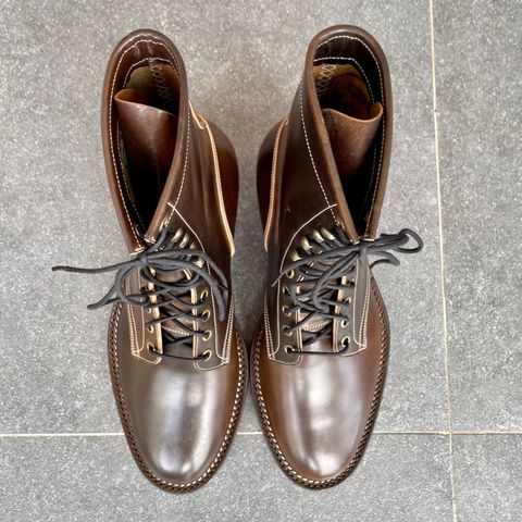 Onderhoud SVC02 Packer Boot in Horween Dark Cognac Shell Cordovan