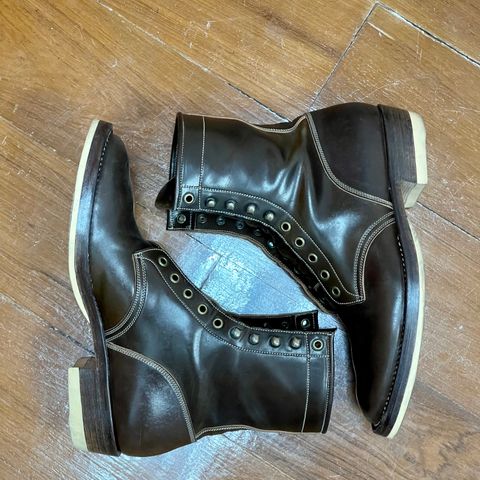 Onderhoud SVC02 Packer Boot in Horween Dark Cognac Shell Cordovan