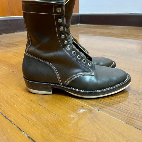 Onderhoud SVC02 Packer Boot in Horween Dark Cognac Shell Cordovan