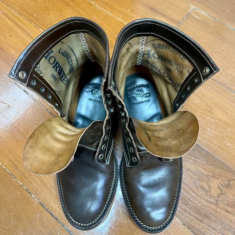 Onderhoud SVC02 Packer Boot in Horween Dark Cognac Shell Cordovan