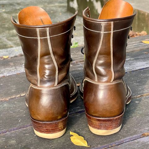 Onderhoud SVC02 Packer Boot in Horween Dark Cognac Shell Cordovan