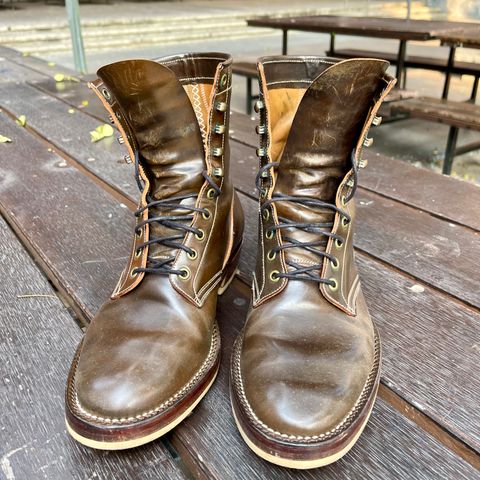 Onderhoud SVC02 Packer Boot in Horween Dark Cognac Shell Cordovan