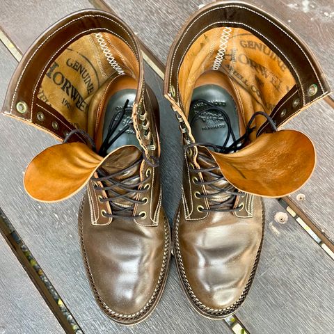 Onderhoud SVC02 Packer Boot in Horween Dark Cognac Shell Cordovan