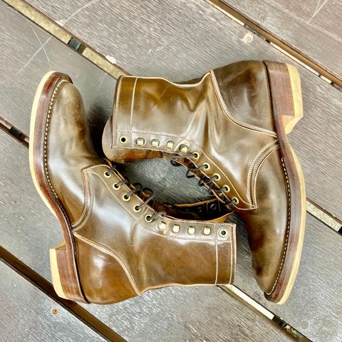 Onderhoud SVC02 Packer Boot in Horween Dark Cognac Shell Cordovan