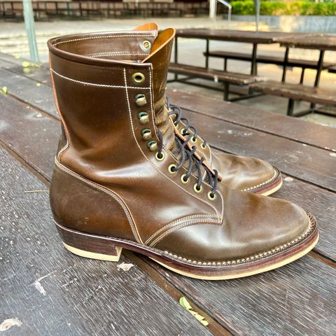 Onderhoud SVC02 Packer Boot in Horween Dark Cognac Shell Cordovan