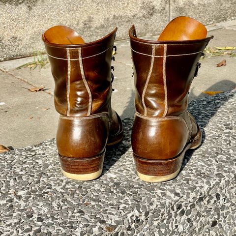 Onderhoud SVC02 Packer Boot in Horween Dark Cognac Shell Cordovan