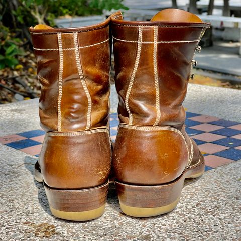 Onderhoud SVC02 Packer Boot in Horween Dark Cognac Shell Cordovan