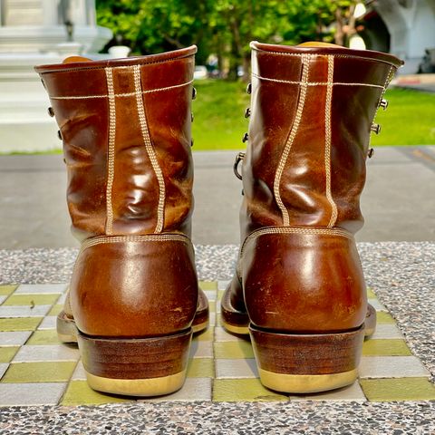 Onderhoud SVC02 Packer Boot in Horween Dark Cognac Shell Cordovan