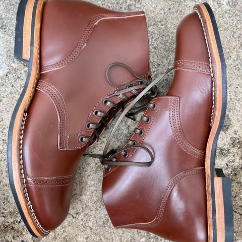 Viberg Boondocker BCT in Horween Pigment Brown Workshoe Butt