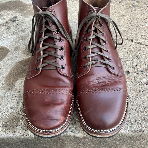 Viberg Boondocker BCT in Horween Pigment Brown Workshoe Butt