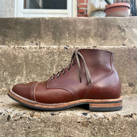Viberg Boondocker BCT in Horween Pigment Brown Workshoe Butt