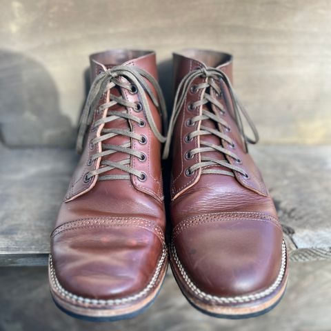 Viberg Boondocker BCT in Horween Pigment Brown Workshoe Butt