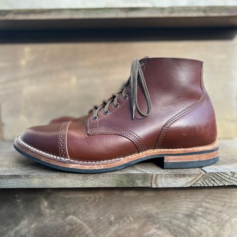 Viberg Boondocker BCT in Horween Pigment Brown Workshoe Butt