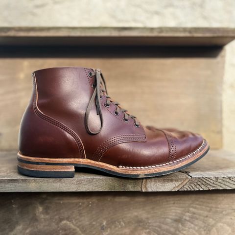 Viberg Boondocker BCT in Horween Pigment Brown Workshoe Butt