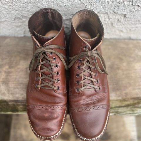 Viberg Boondocker BCT in Horween Pigment Brown Workshoe Butt