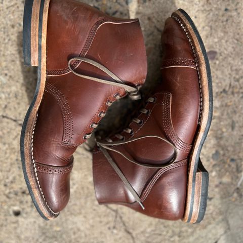 Viberg Boondocker BCT in Horween Pigment Brown Workshoe Butt