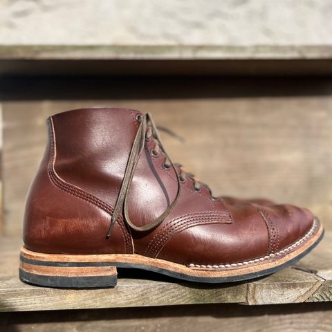 Viberg Boondocker BCT in Horween Pigment Brown Workshoe Butt