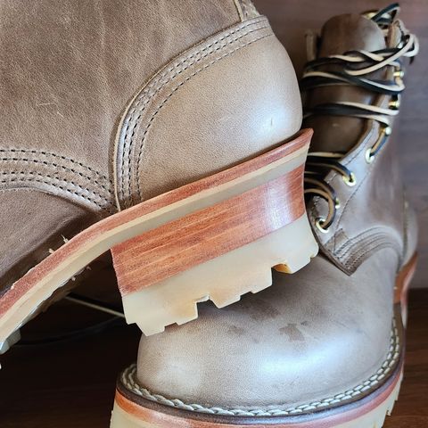 Nicks Urban Logger in Horween Natural Chromexcel