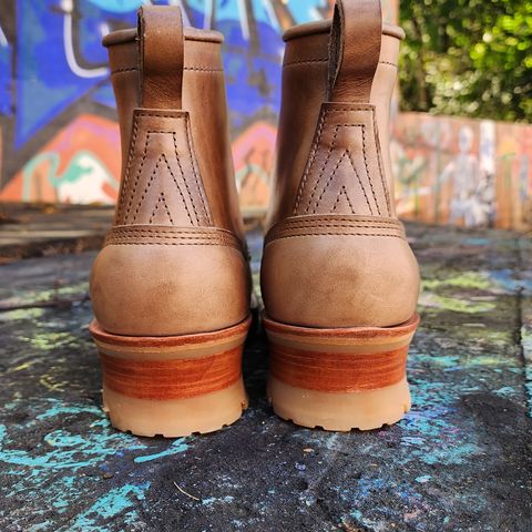 Nicks Urban Logger in Horween Natural Chromexcel