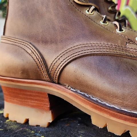 Nicks Urban Logger in Horween Natural Chromexcel