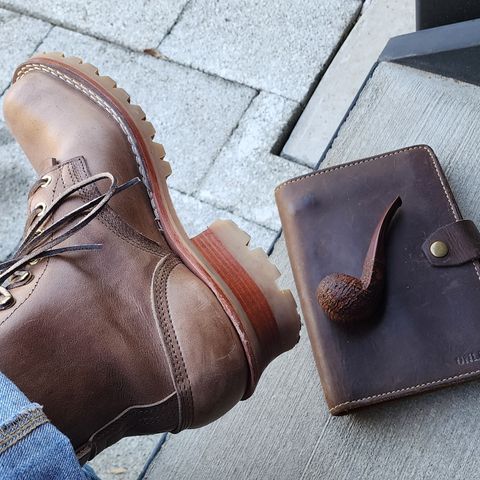 Nicks Urban Logger in Horween Natural Chromexcel