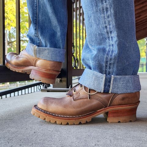Nicks Urban Logger in Horween Natural Chromexcel