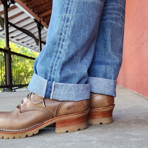 Nicks Urban Logger in Horween Natural Chromexcel