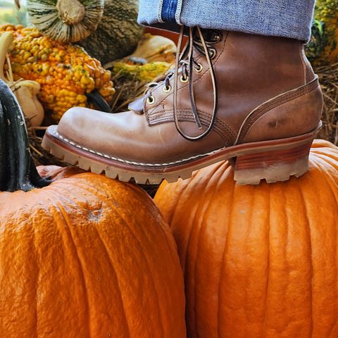Nicks Urban Logger in Horween Natural Chromexcel