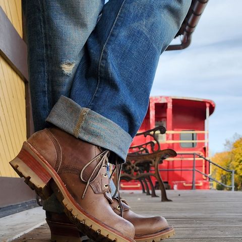 Nicks Urban Logger in Horween Natural Chromexcel