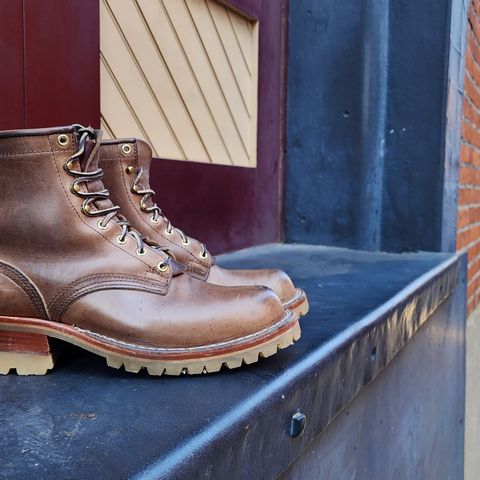 Nicks Urban Logger in Horween Natural Chromexcel